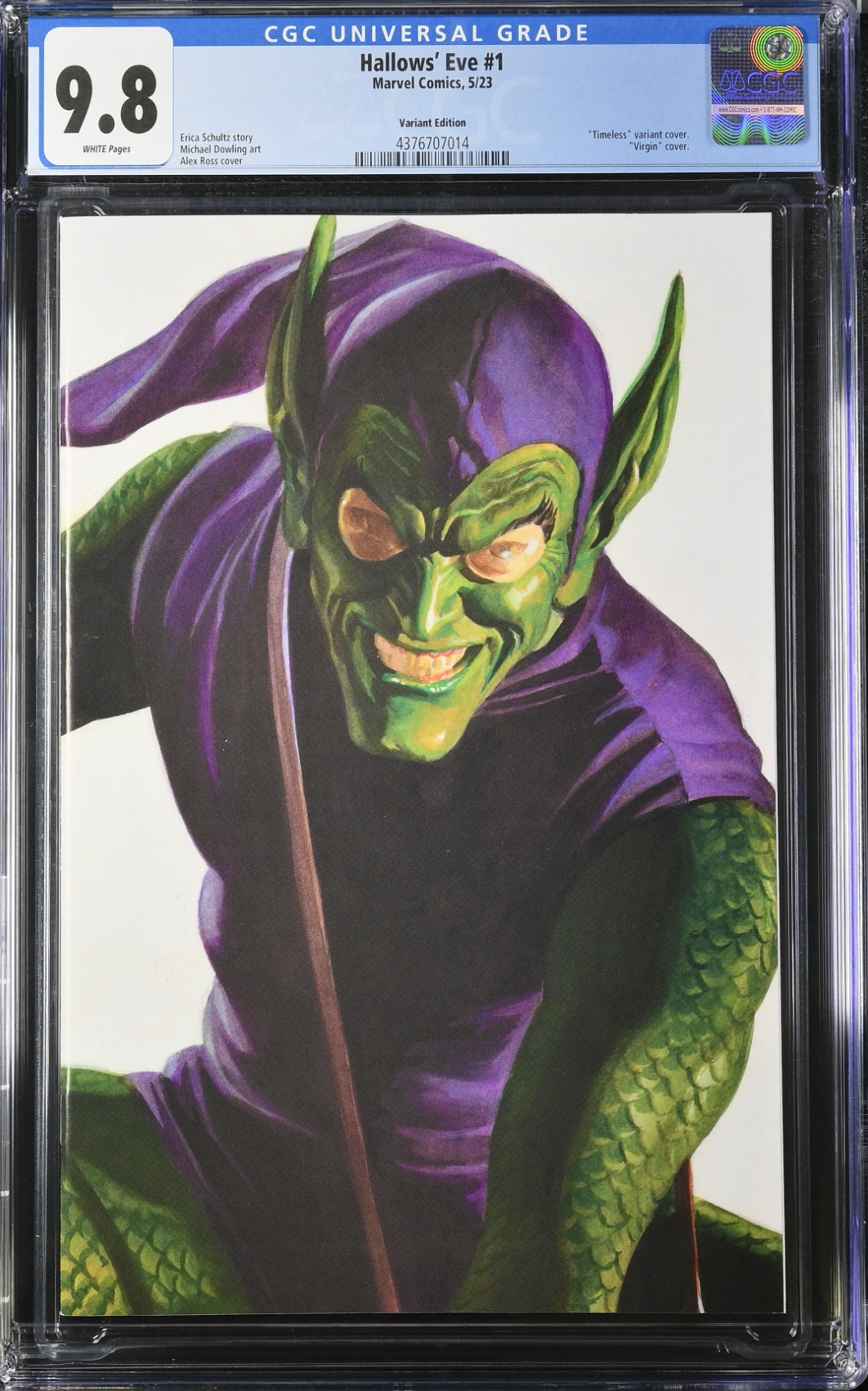 Hallows Eve #1 Alex Ross Green Goblin "Timeless" Variant CGC 9.8