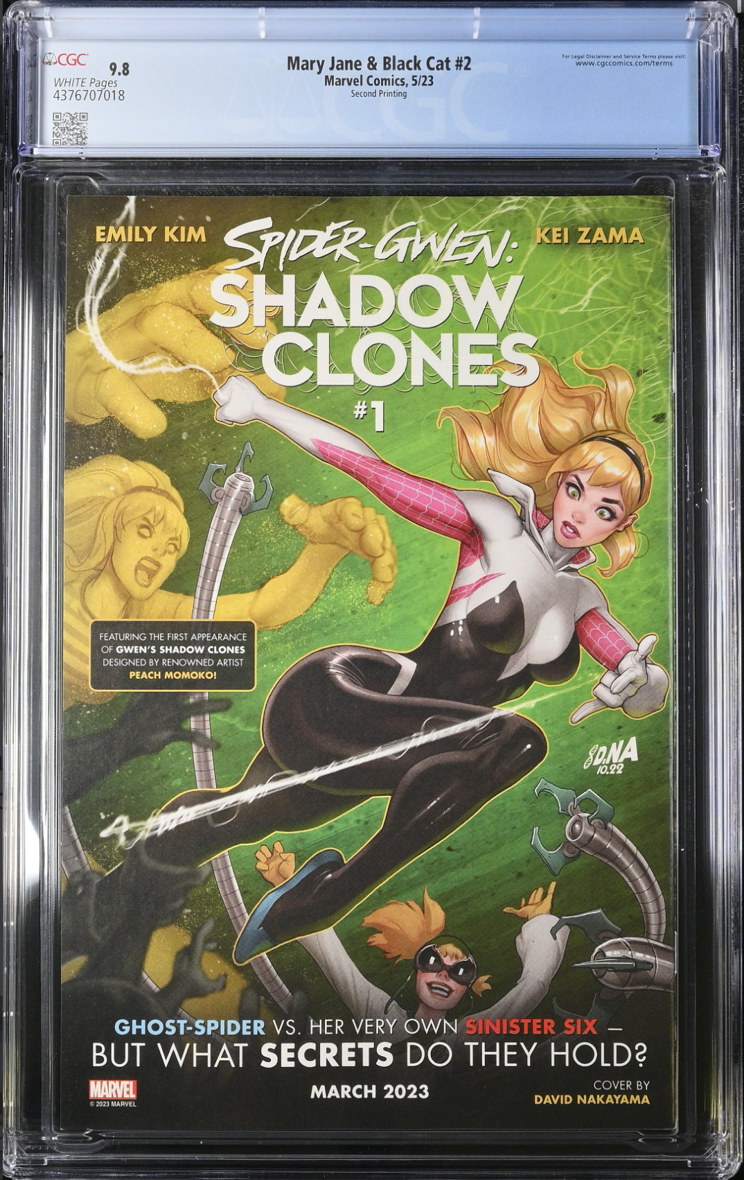 Mary Jane & Black Cat #2 Second Printing CGC 9.8