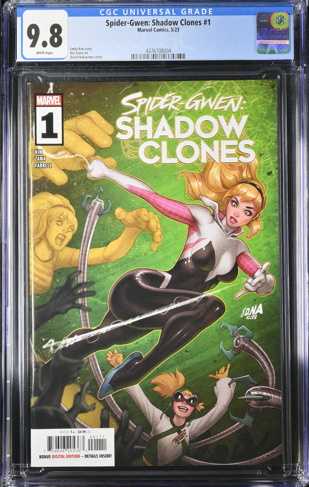Spider-Gwen: Shadow Clones #1 CGC 9.8