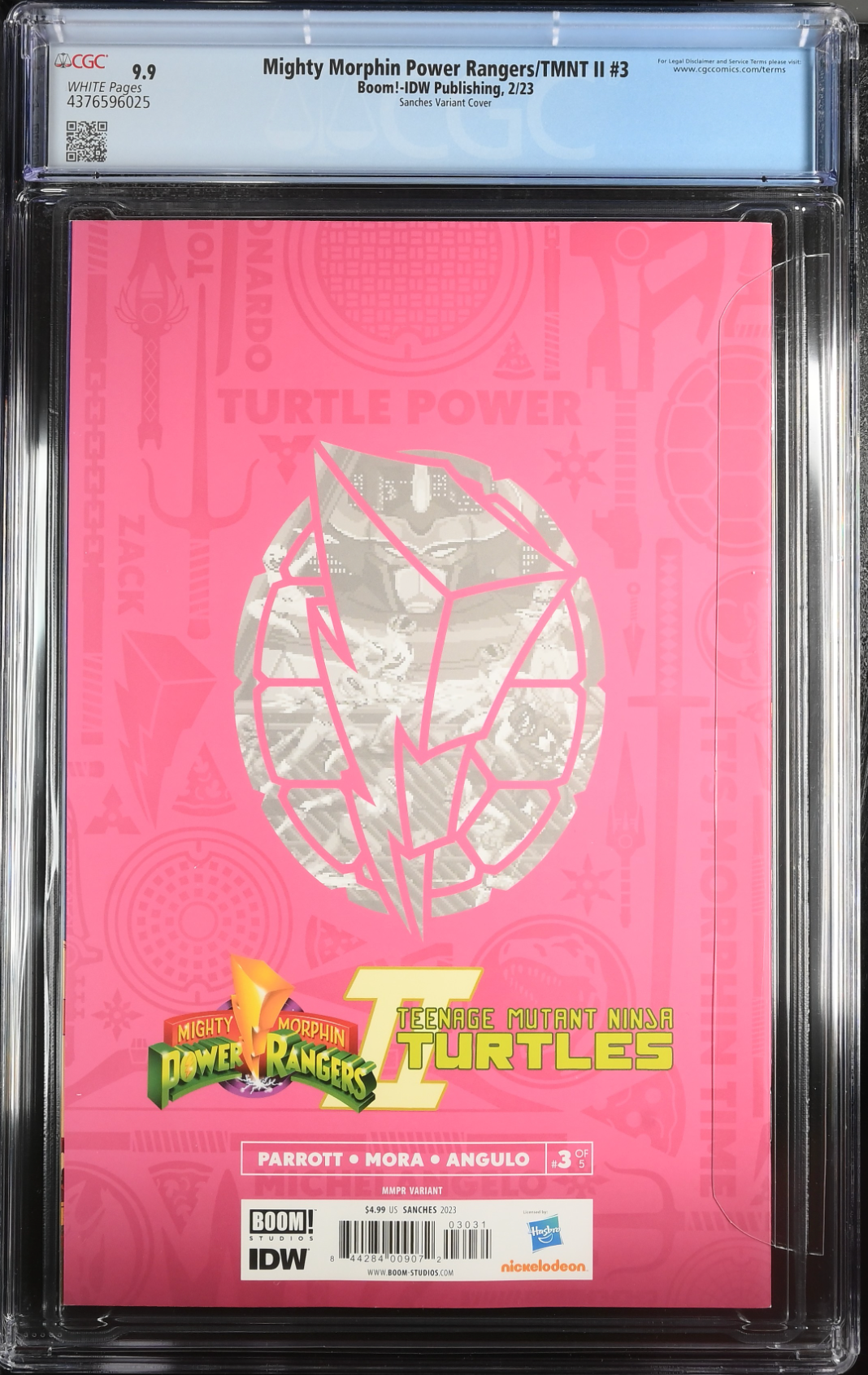 Mighty Morphin Power Rangers/Teenage Mutant Ninja Turtles #3 Sanches Variant CGC 9.9