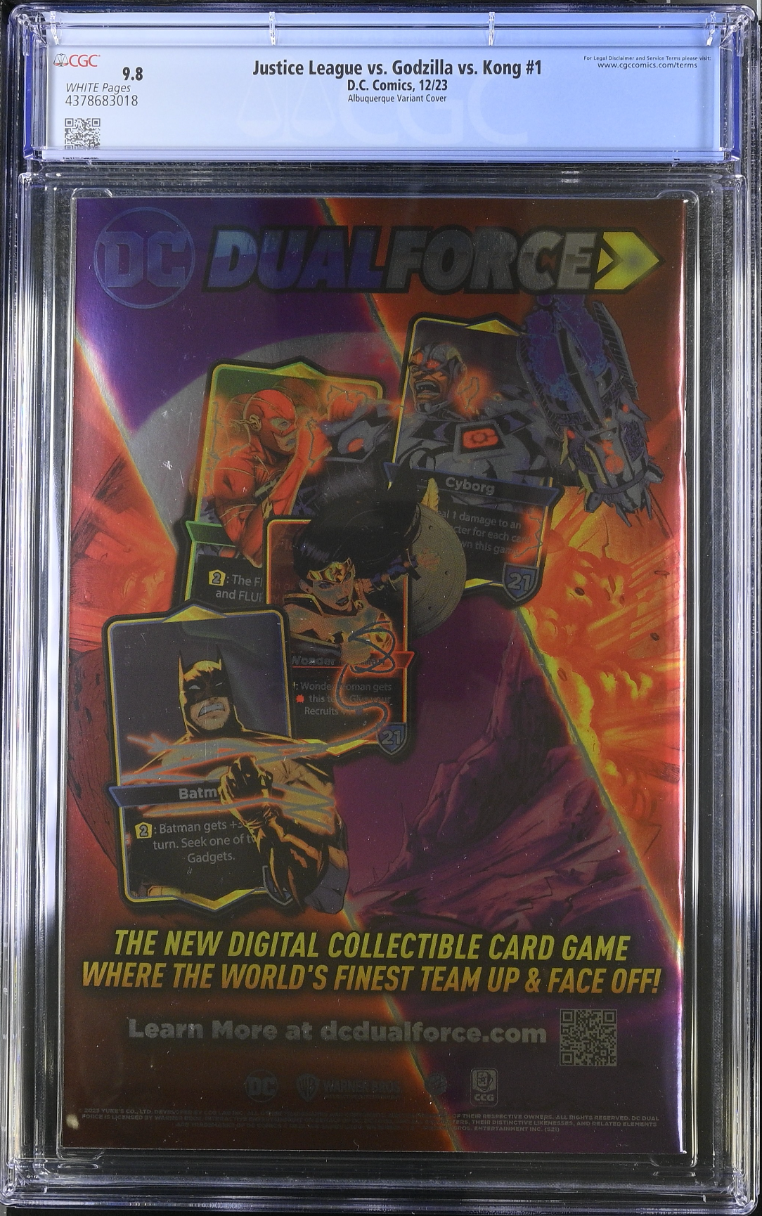 Justice League vs. Godzilla vs. Kong #1 - Cover E- Albuquerque Foil Variant CGC 9.8