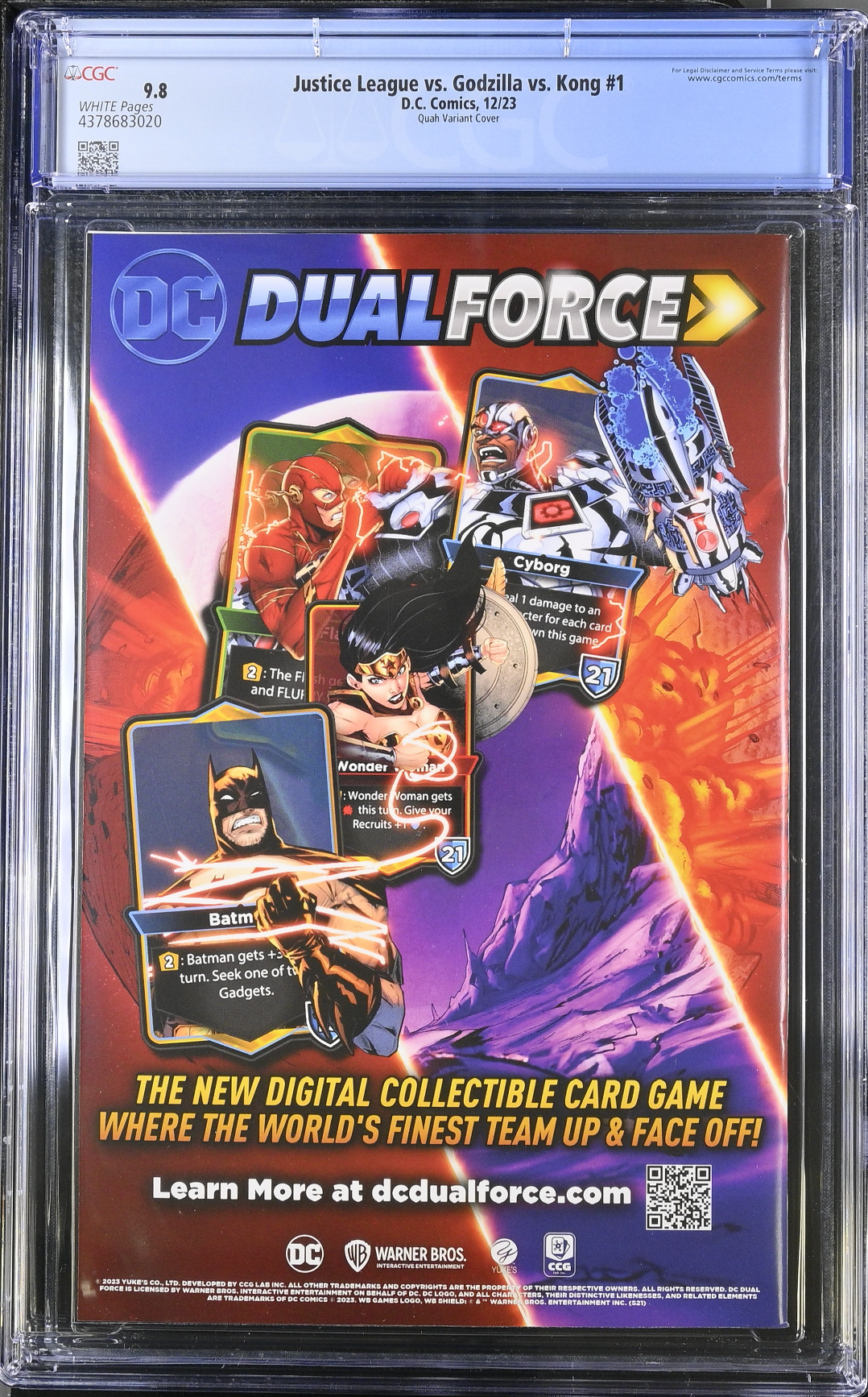 Justice League vs. Godzilla vs. Kong #1 - Cover I - Quah 1:50 Retailer Incentive Variant CGC 9.8