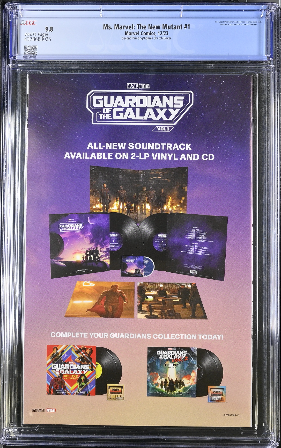 Ms. Marvel: The New Mutant #1 Second Printing Adams 1:25 Retailer Incentive Variant CGC 9.8