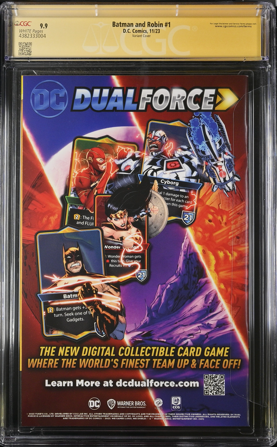 Batman and Robin #1 Artgerm Variant CGC 9.9 SS