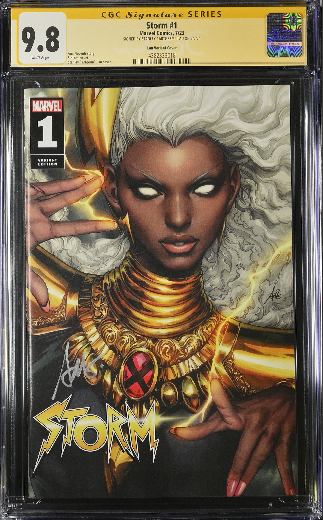 Storm #1 Artgerm Variant CGC 9.8 SS
