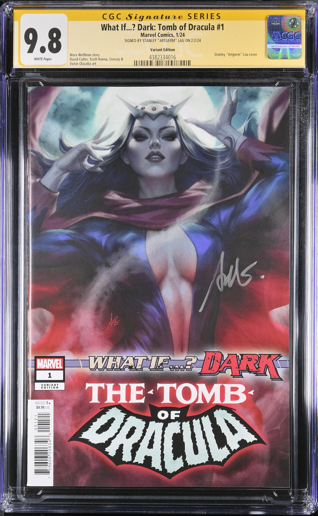 What If...? Dark: Tomb of Dracula #1 Artgerm Variant CGC 9.8 SS
