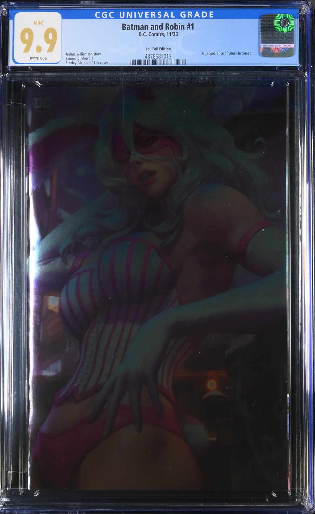 Batman and Robin #1 Artgerm Foil Variant CGC 9.9