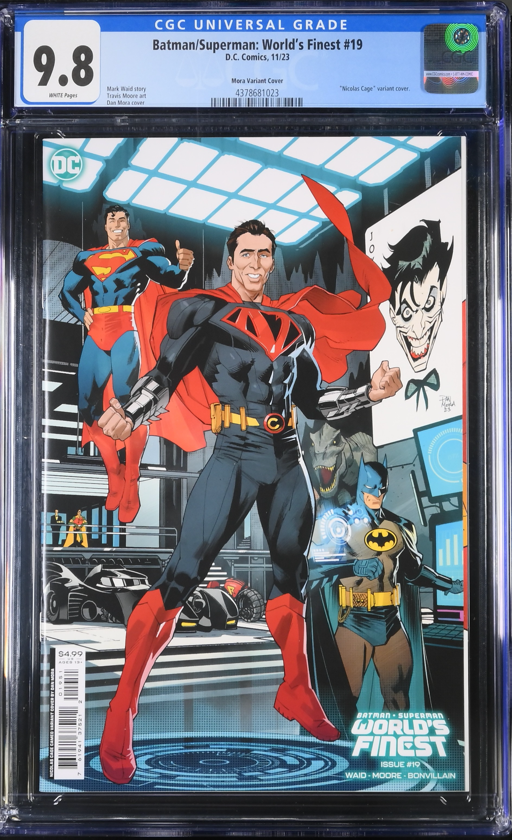 Batman/Superman: World's Finest #19 Mora Nicholas Cage Super Variant CGC 9.8