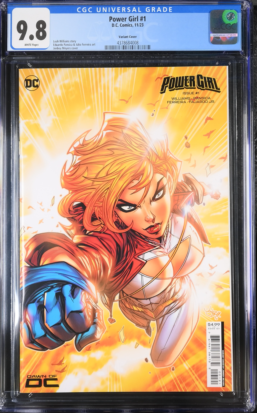 Power Girl #1 Meyers Variant CGC 9.8