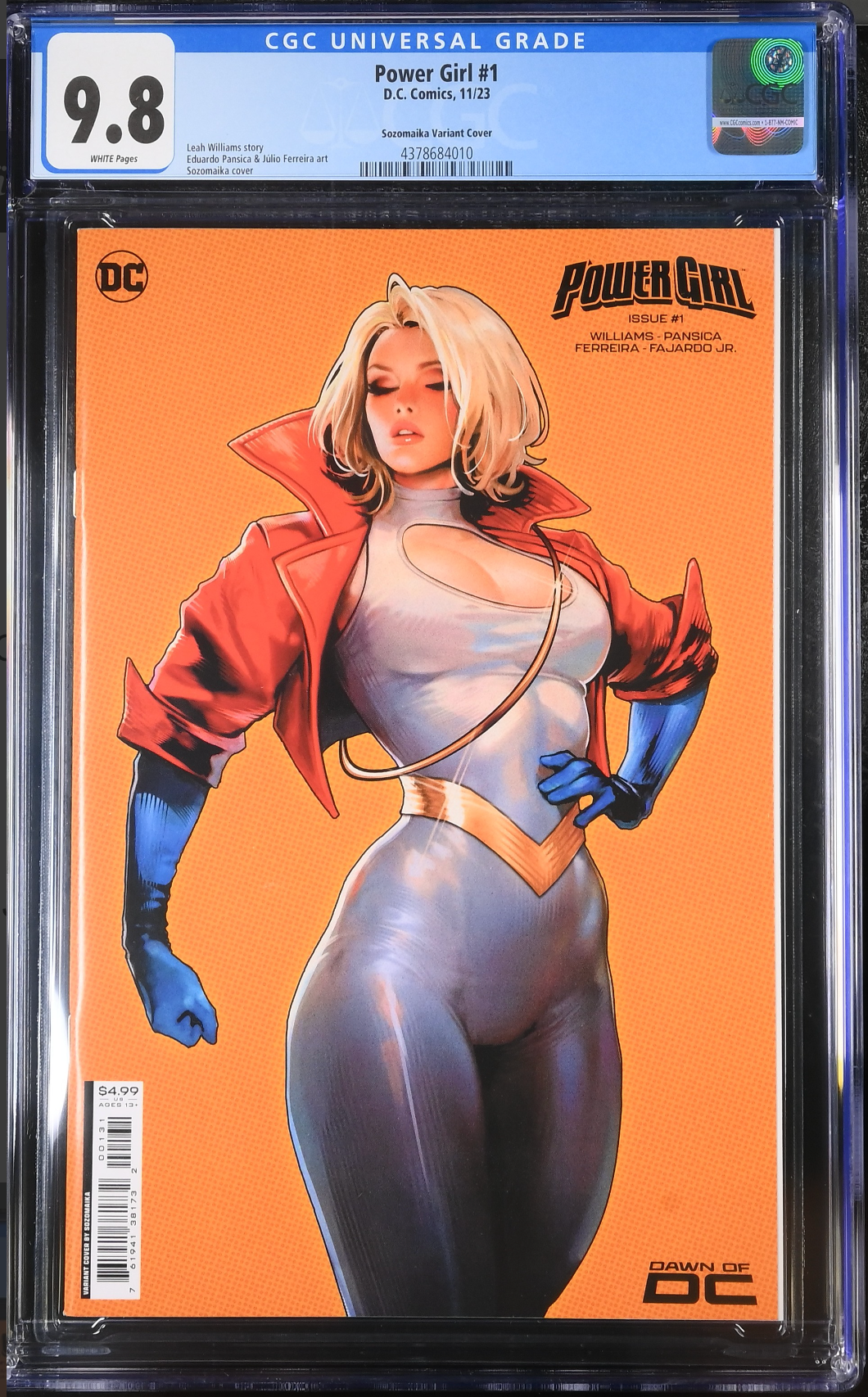 Power Girl #1 Sozomaika Variant CGC 9.8