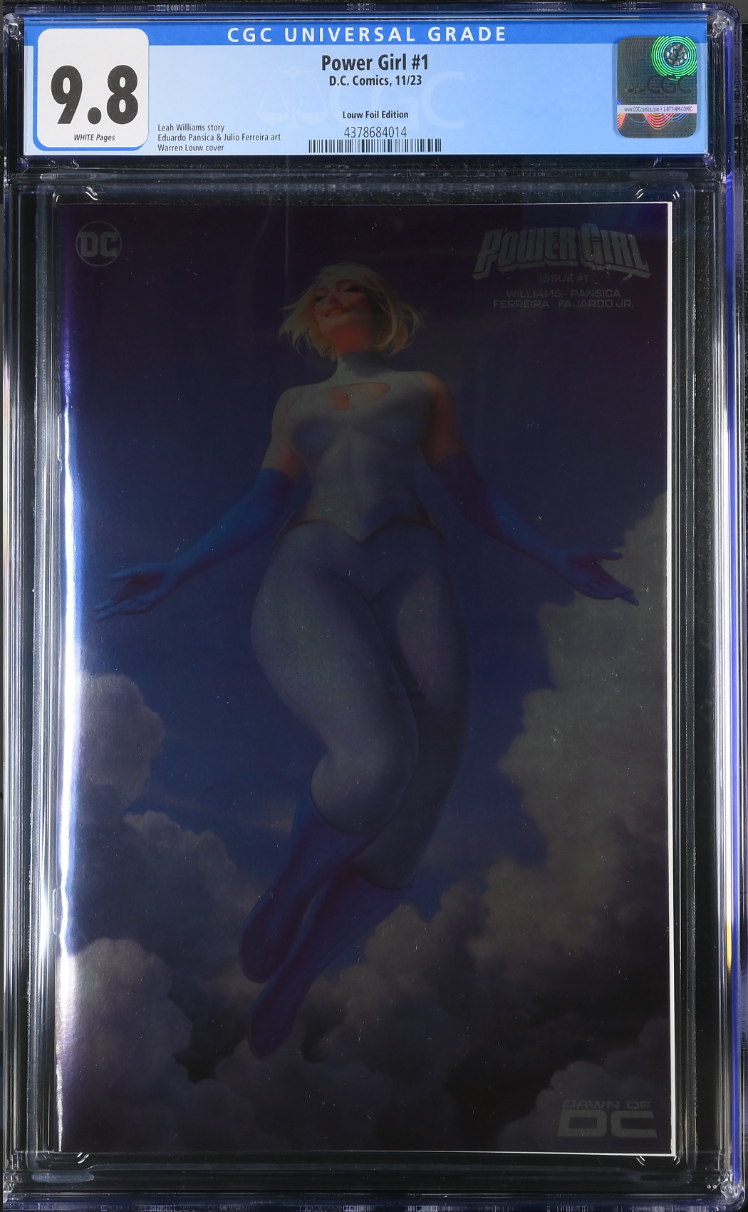 Power Girl #1 Louw Foil Variant CGC 9.8