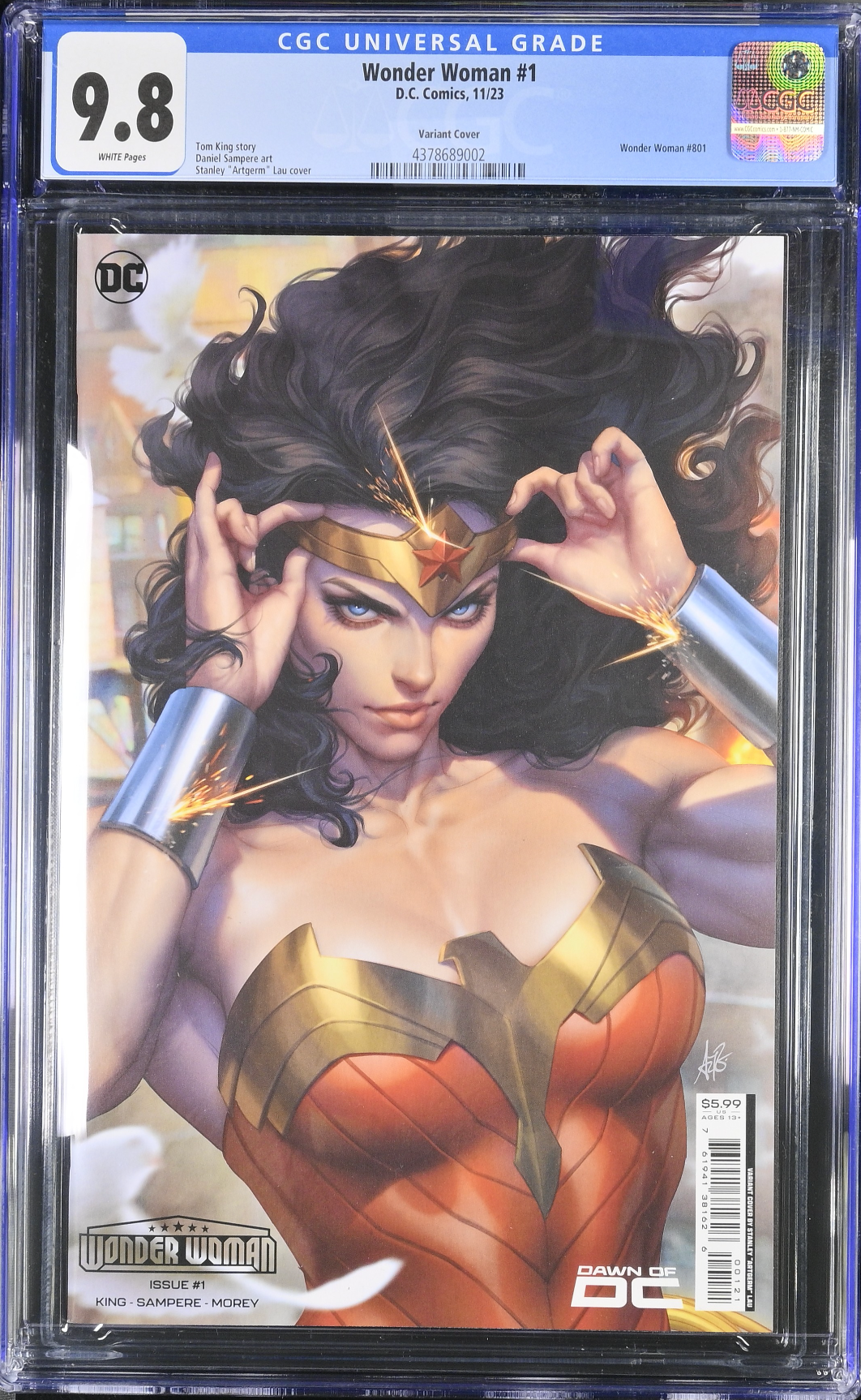 Wonder Woman #1 Artgerm Variant CGC 9.8