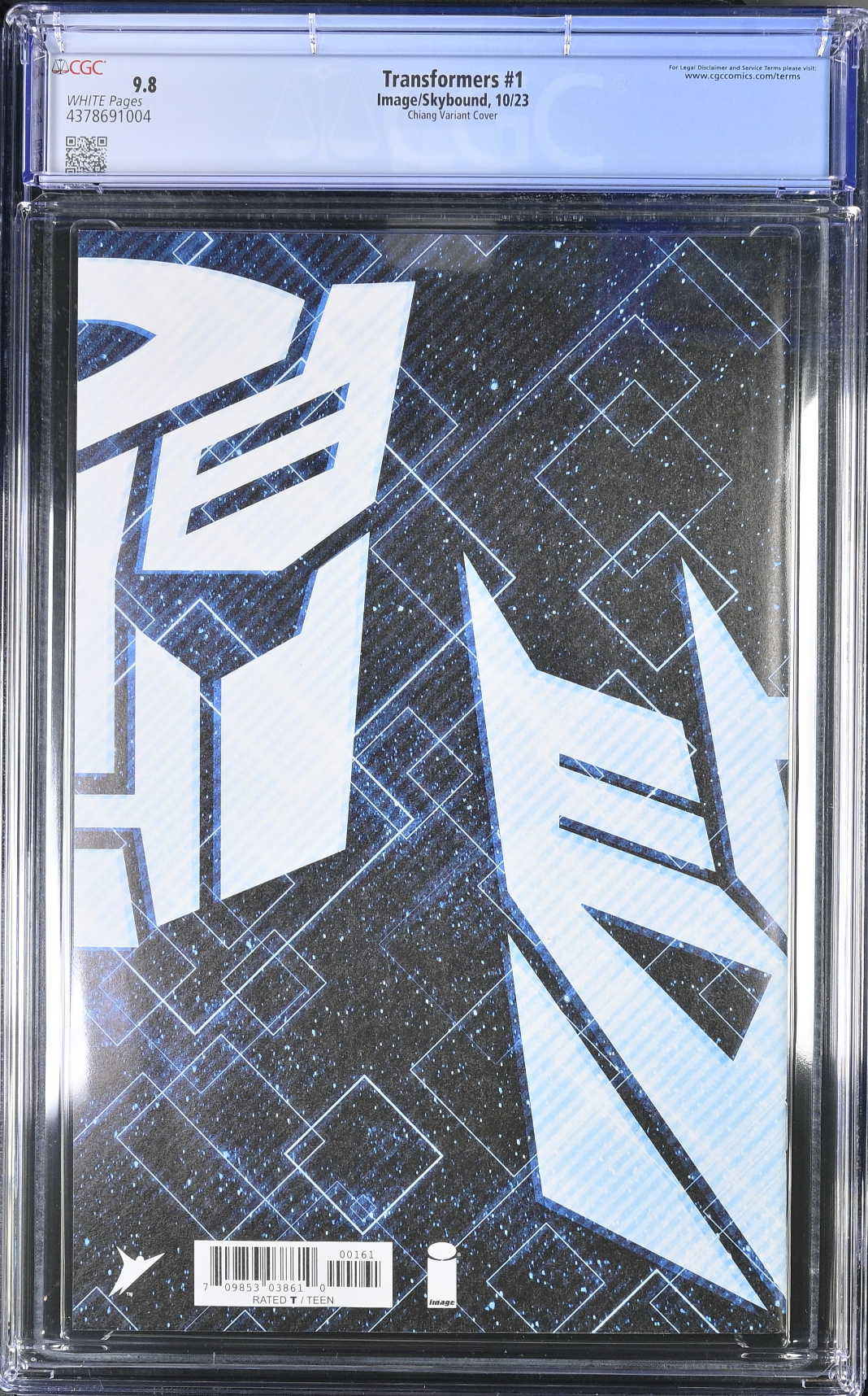 Transformers #1 - Cover F - Chiang 1:25 Retailer Incentive Variant CGC 9.8