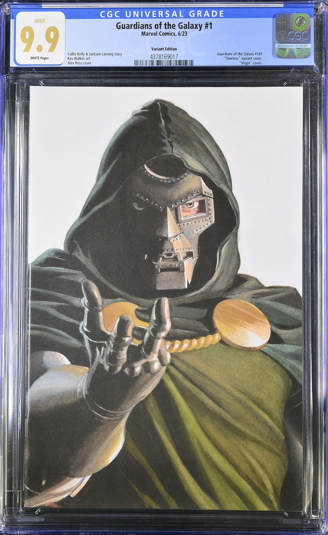 Guardians of the Galaxy #1 Alex Ross Doctor Doom "Timeless" Variant CGC 9.9