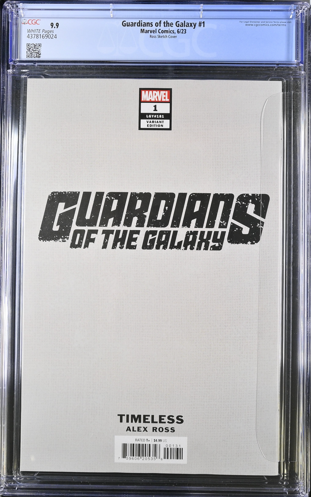 Guardians of the Galaxy #1 Alex Ross Doctor Doom "Timeless" 1:100 Retailer Incentive Variant CGC 9.9