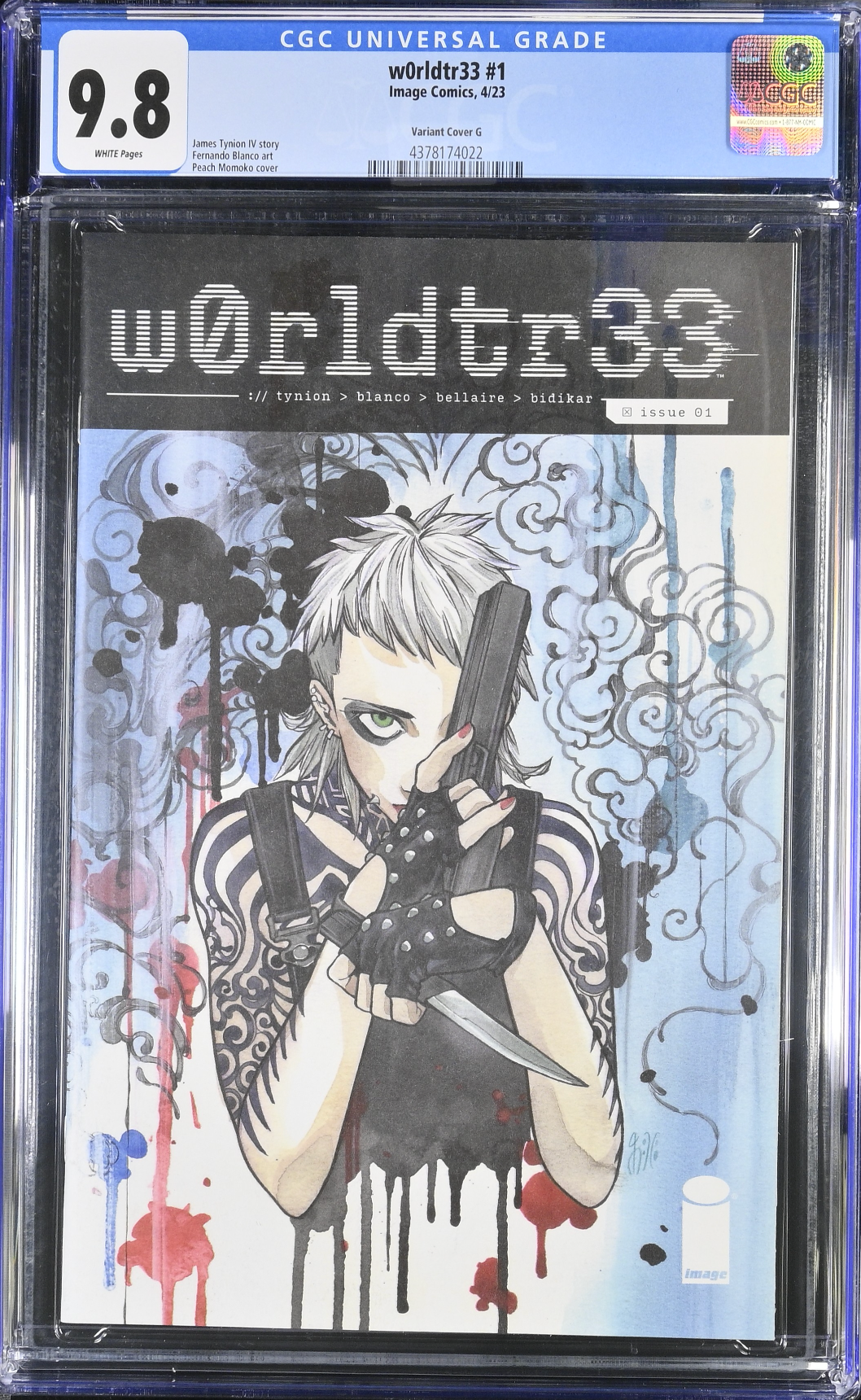 W0rldtr33 #1 Momoko 1:75 Retailer Incentive Variant CGC 9.8