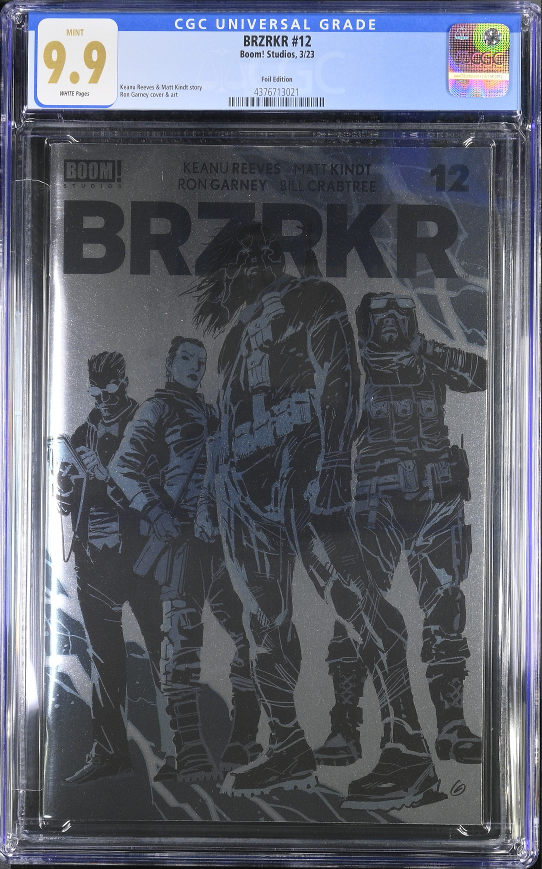 BRZRKR #12 Cover C Garney Foil Variant CGC 9.9 (Berzerker)