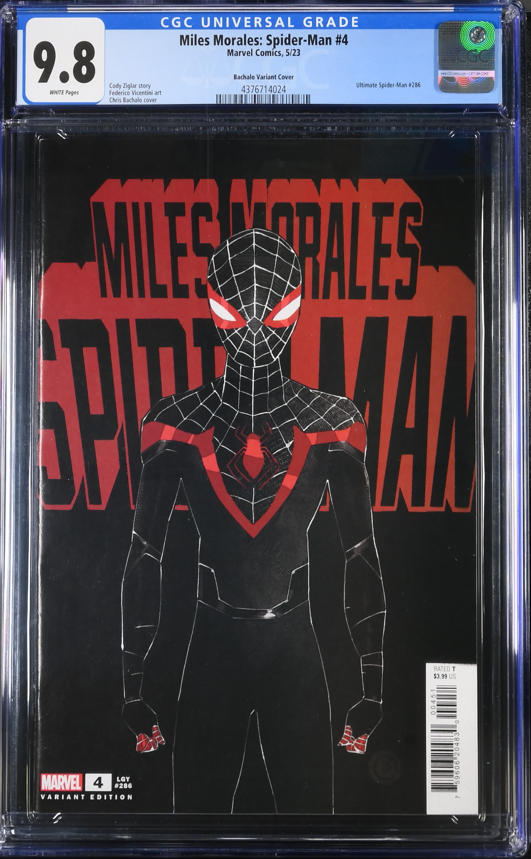 Miles Morales: Spider-Man #4 Bachalo Variant CGC 9.8