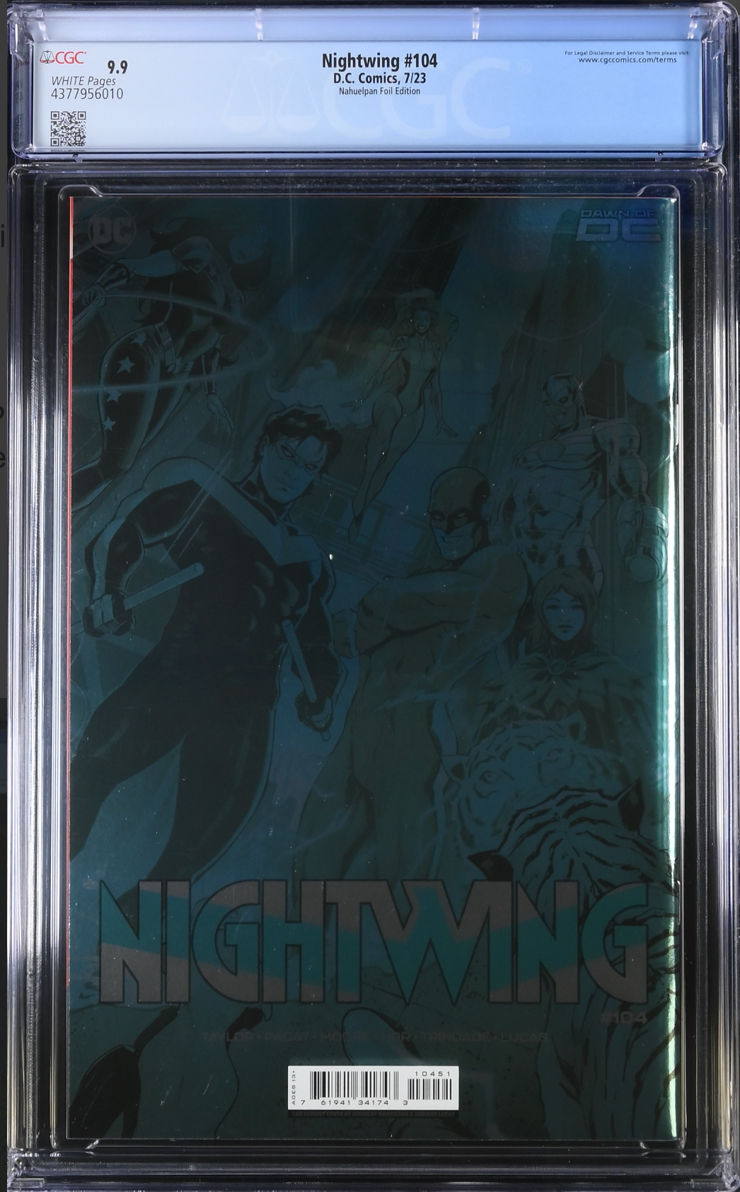 Nightwing #104 Nahuelpan 1:50 Foil Retailer Incentive Variant CGC 9.9
