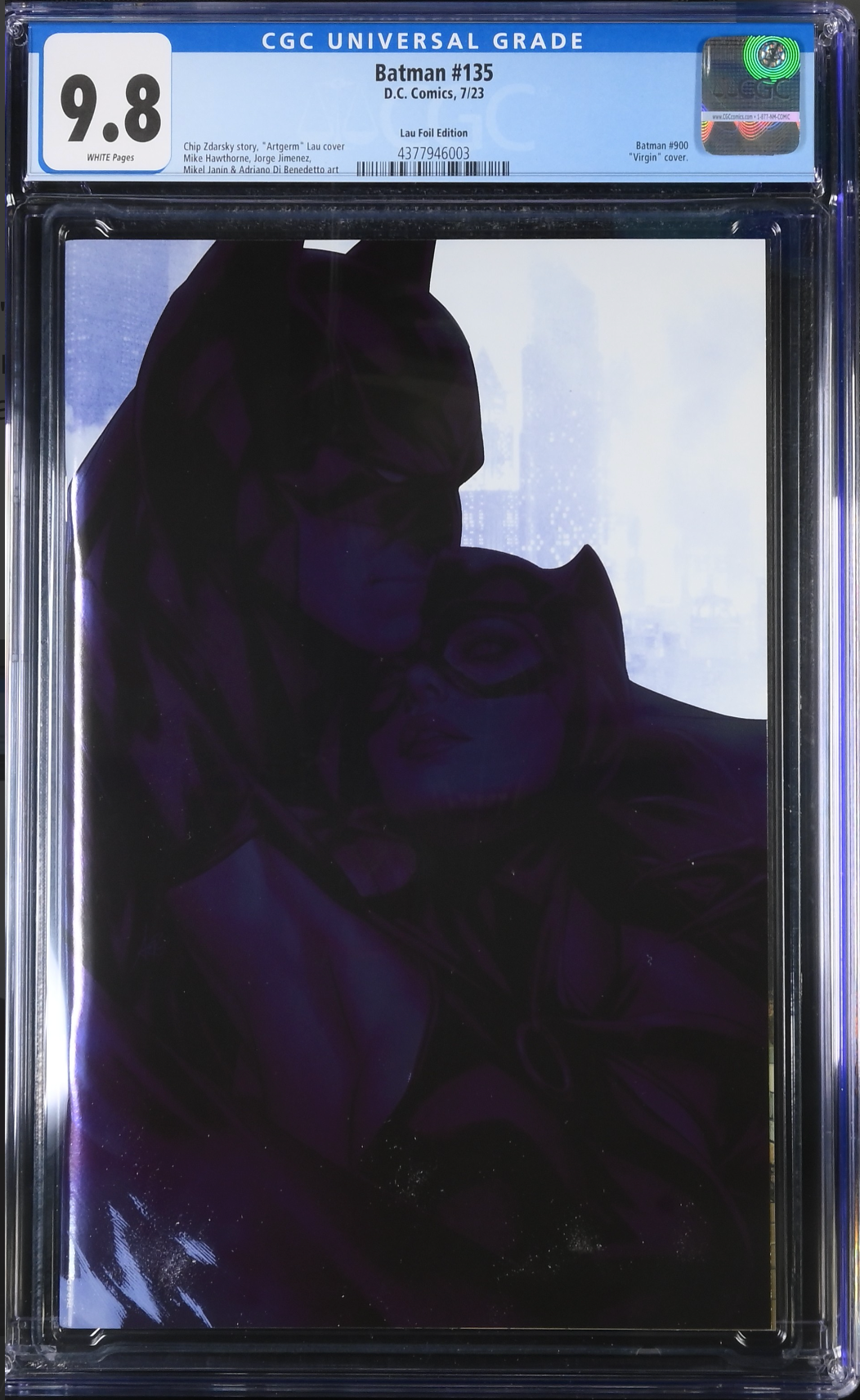 Batman #135 (#900) - Cover J - Artgerm 1:50 Foil Retailer Incentive Variant CGC 9.8