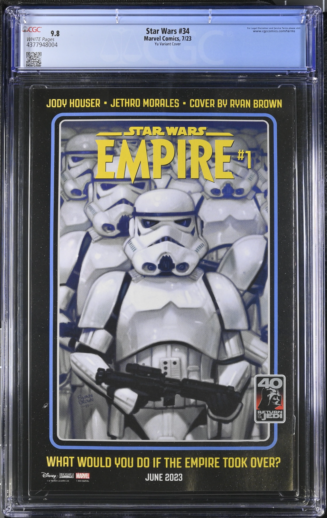 Star Wars #34 Yu Variant CGC 9.8