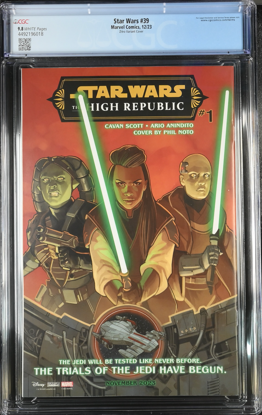 Star Wars #39 Zitro Variant CGC 9.8