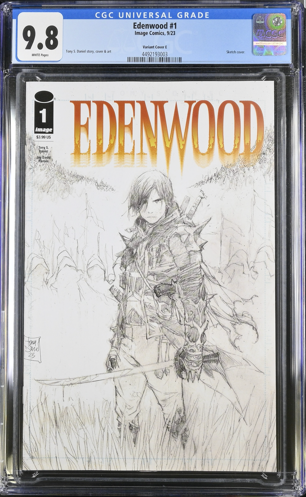 Edenwood #1 Daniel 1:10 Retailer Incentive Variant CGC 9.8