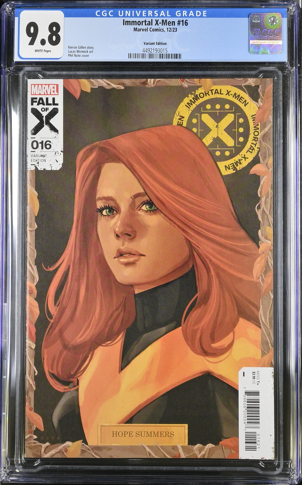 Immortal X-Men #16 Noto Variant CGC 9.8