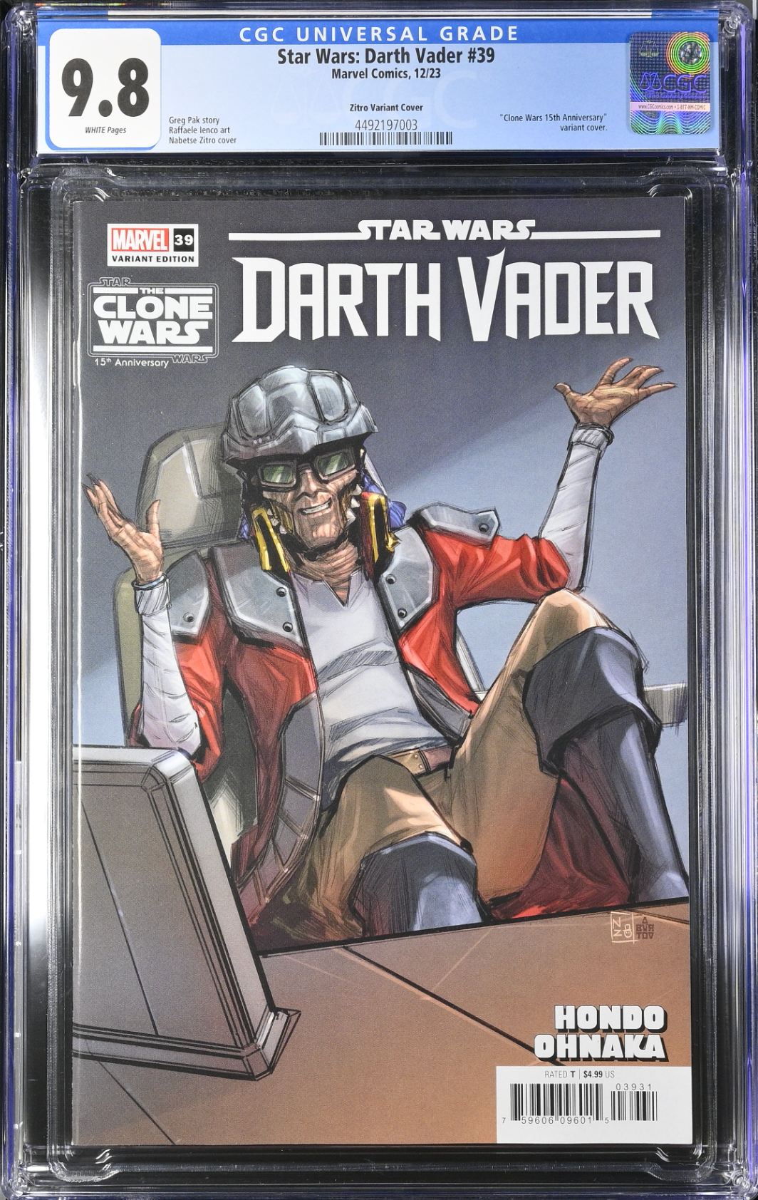 Star Wars: Darth Vader #39 Zitro Variant CGC 9.8