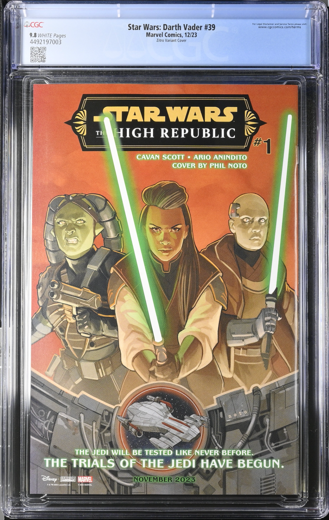 Star Wars: Darth Vader #39 Zitro Variant CGC 9.8