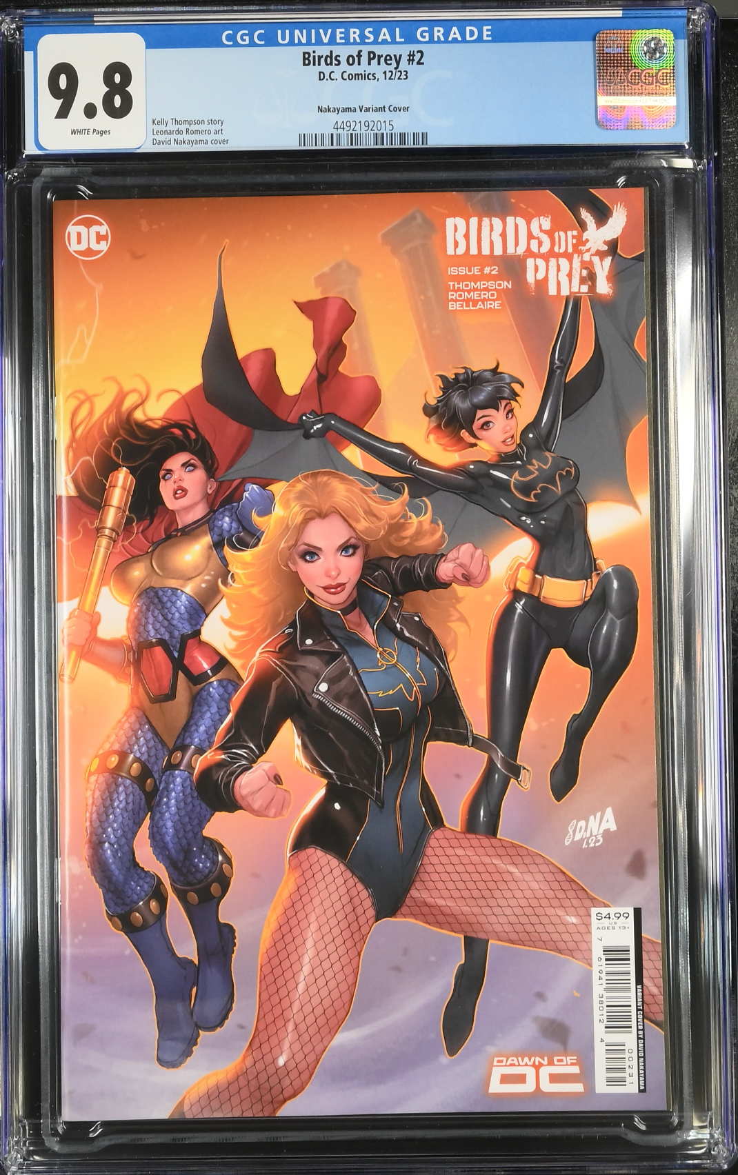 Birds of Prey #2 Nakayama Connecting Cover B Variant CGC 9.8