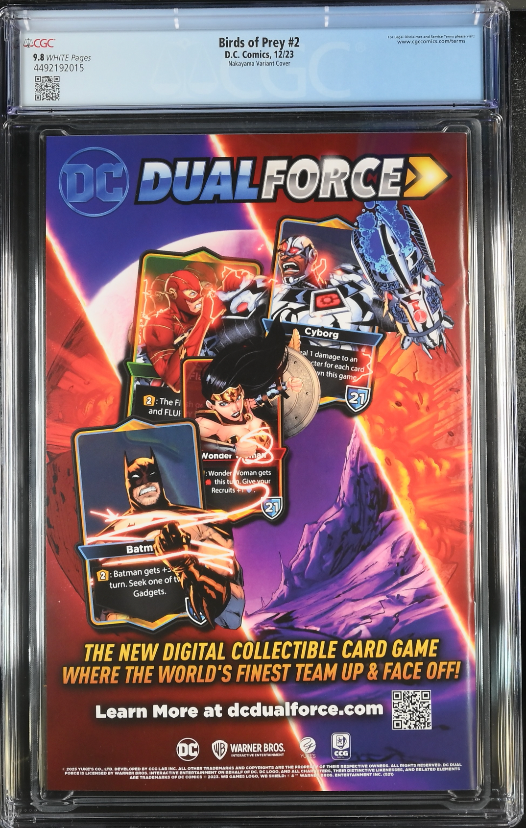 Birds of Prey #2 Nakayama Connecting Cover B Variant CGC 9.8