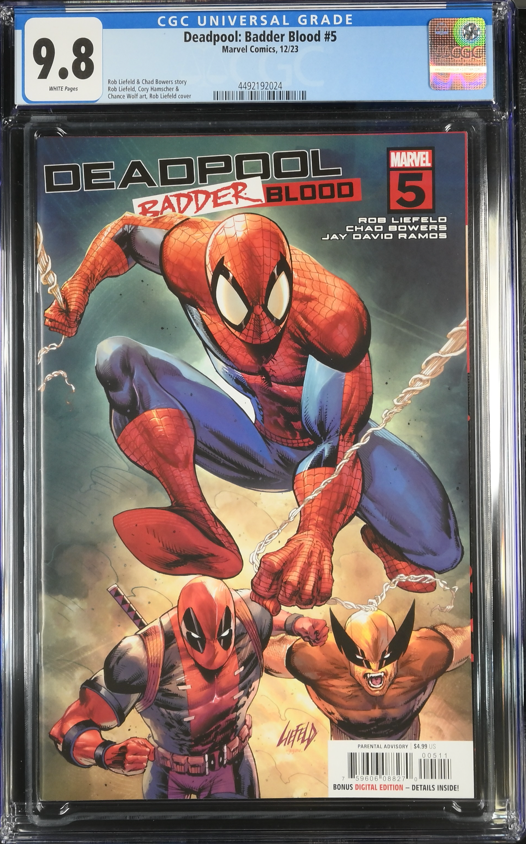 Deadpool: Badder Blood #5 CGC 9.8