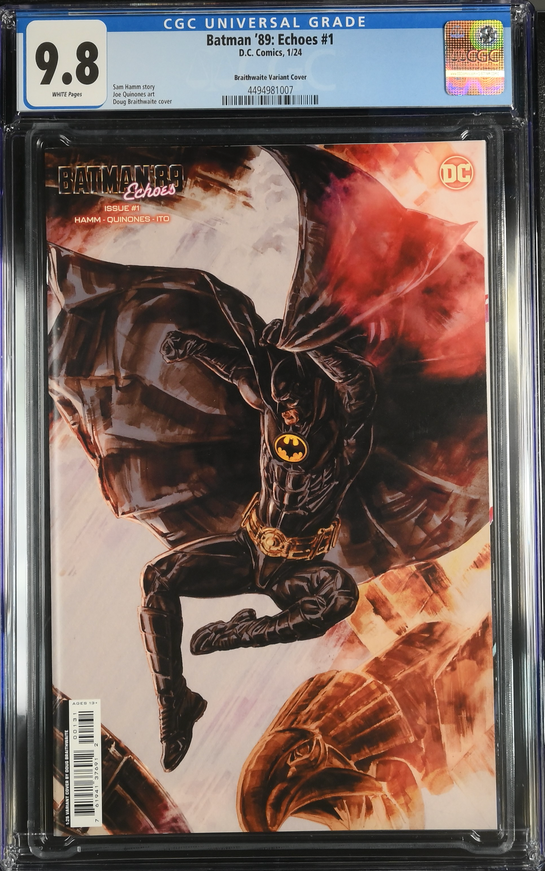 Batman '89: Echoes #1 Braithwaite 1:25 Retailer Incentive Variant CGC 9.8