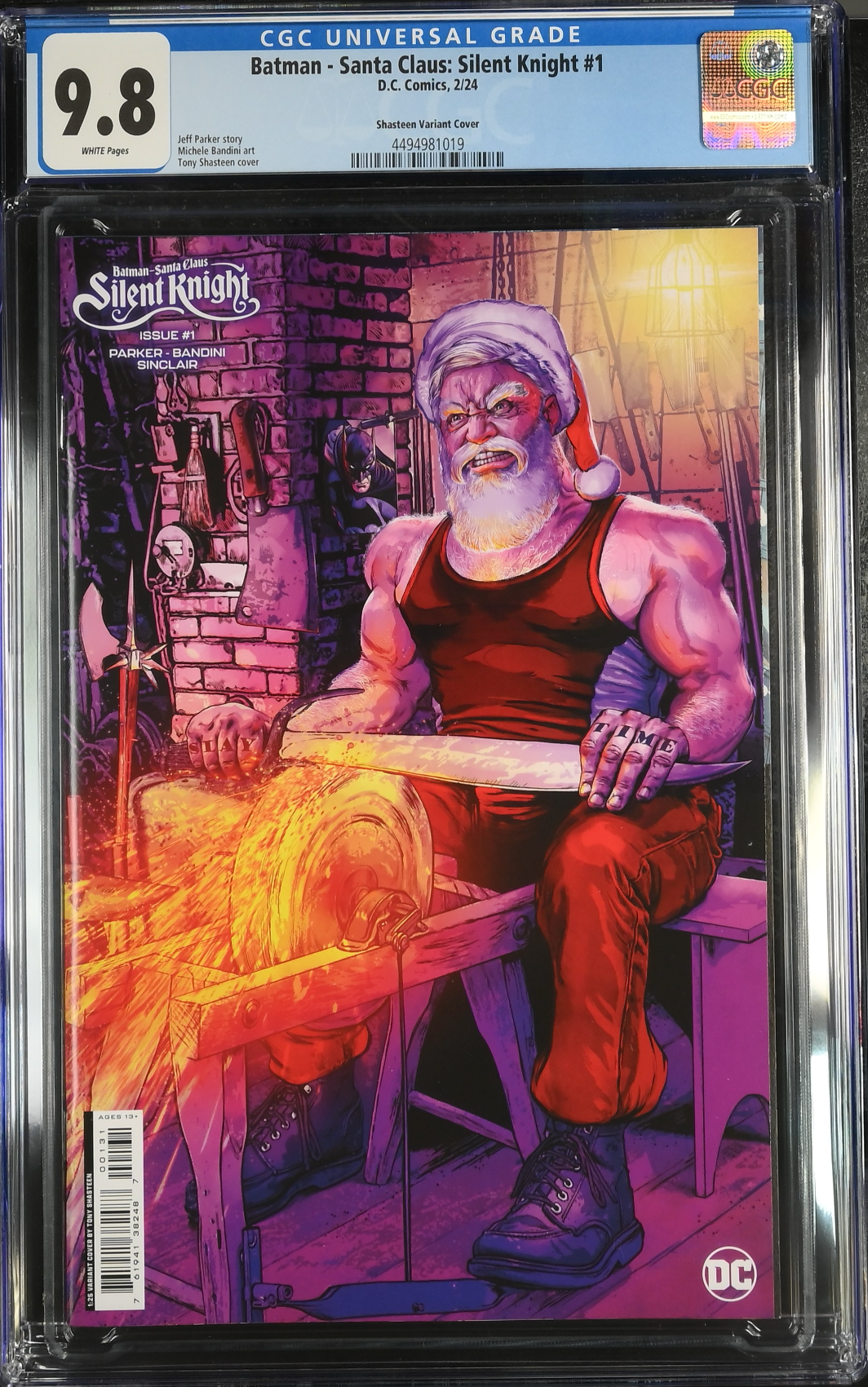 Batman/Santa Claus: Silent Knight #1 Shasteen 1:25 Retailer Incentive Variant CGC 9.8