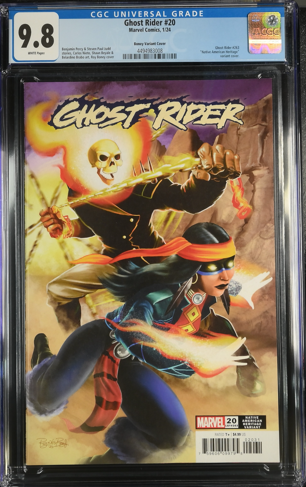 Ghost Rider #20 Boney Jr. Variant CGC 9.8