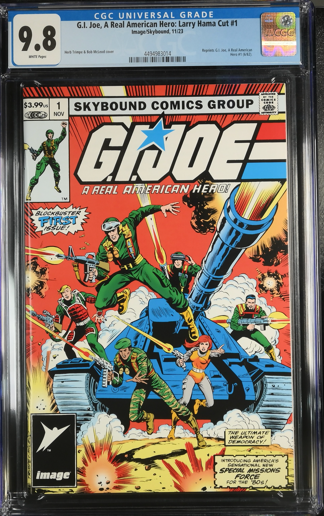 G.I. Joe: A Real American Hero #1 Larry Hama Cut CGC 9.8