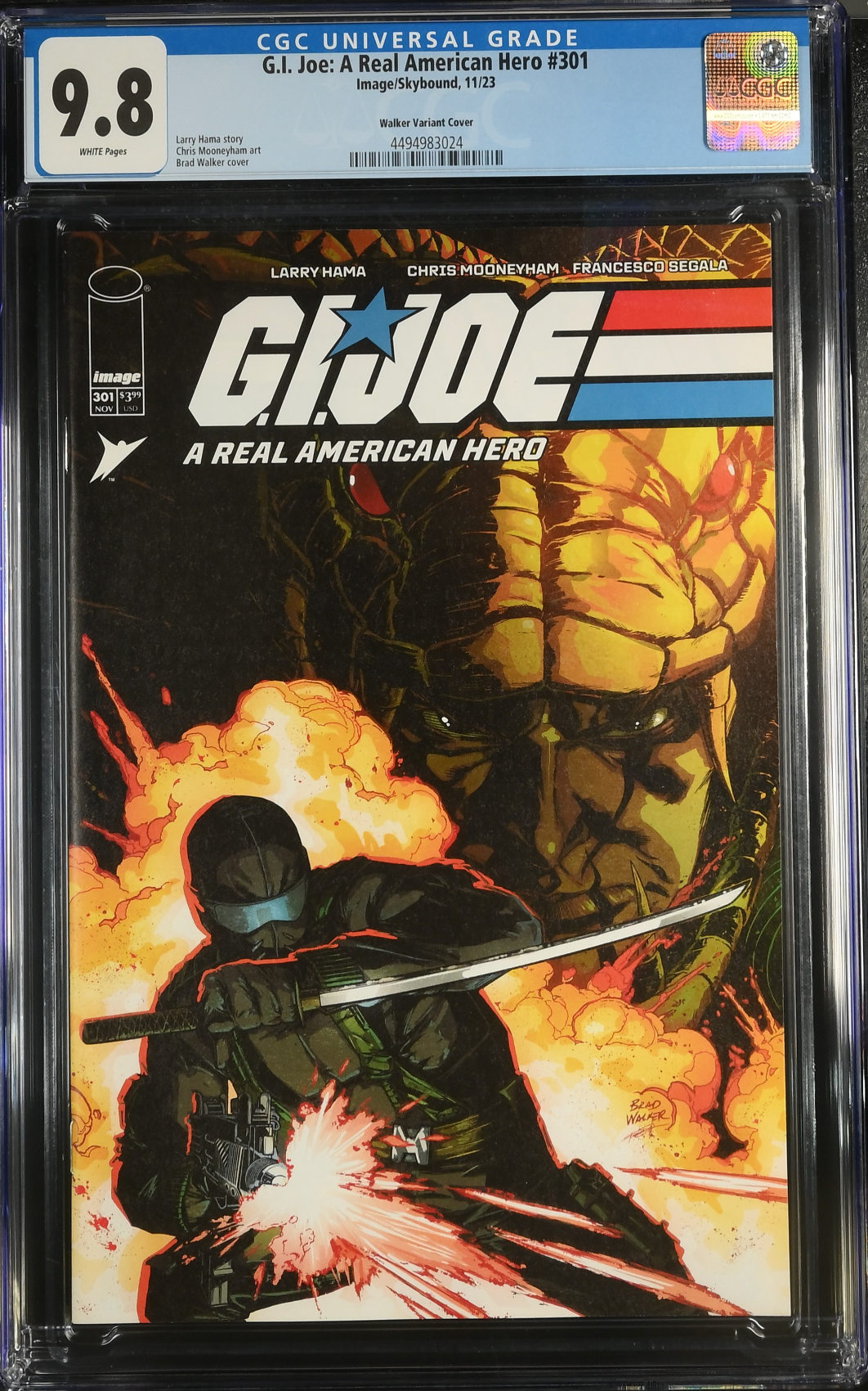 G.I. Joe: A Real American Hero #301 Walker 1:10 Retailer Incentive Variant CGC 9.8