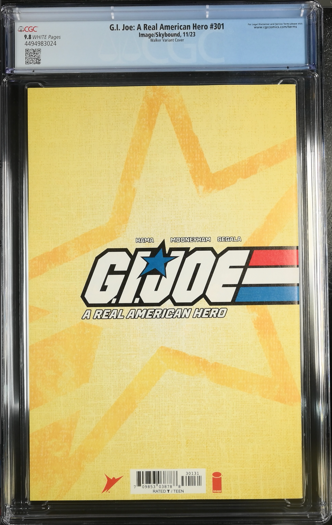 G.I. Joe: A Real American Hero #301 Walker 1:10 Retailer Incentive Variant CGC 9.8