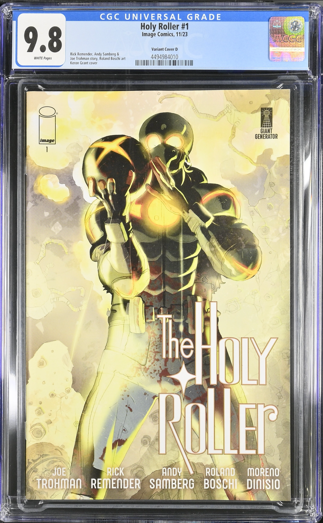 Holy Roller #1 Grant 1:15 Retailer Incentive Variant CGC 9.8