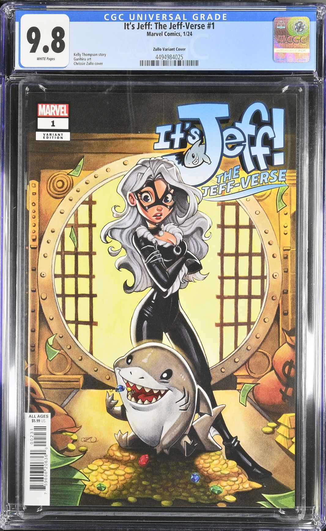 It's Jeff: The Jeff-Verse #1 Zullo Variant CGC 9.8