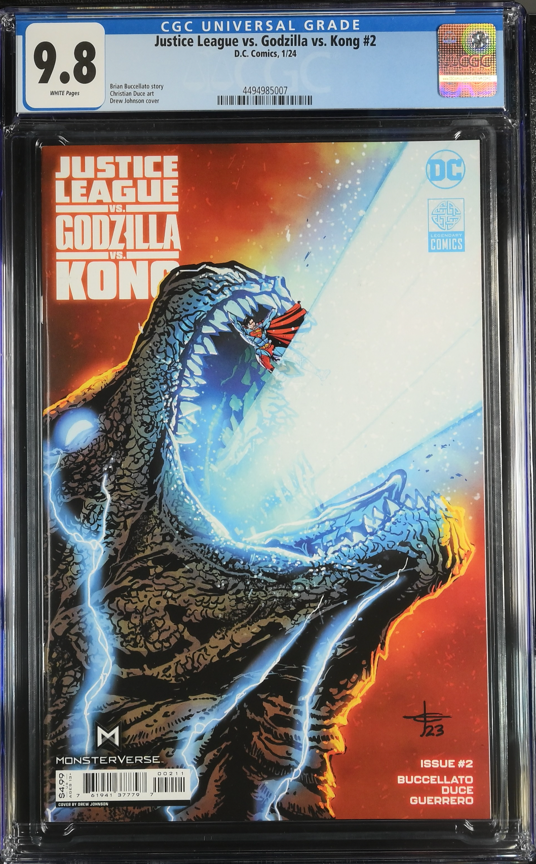 Justice League vs. Godzilla vs. Kong #2 CGC 9.8