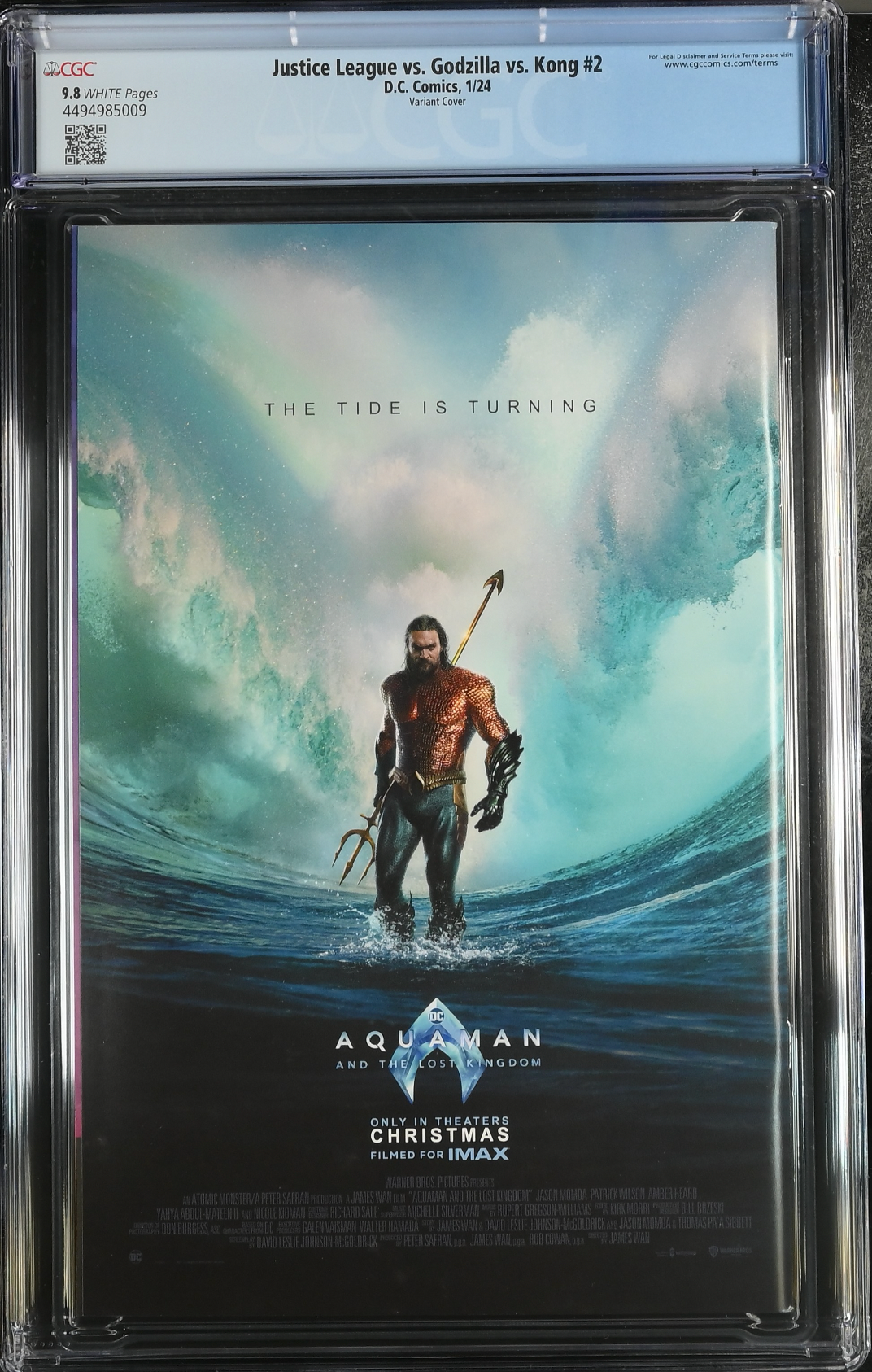 Justice League vs. Godzilla vs. Kong #2 Nakayama Connecting Cover A Variant CGC 9.8