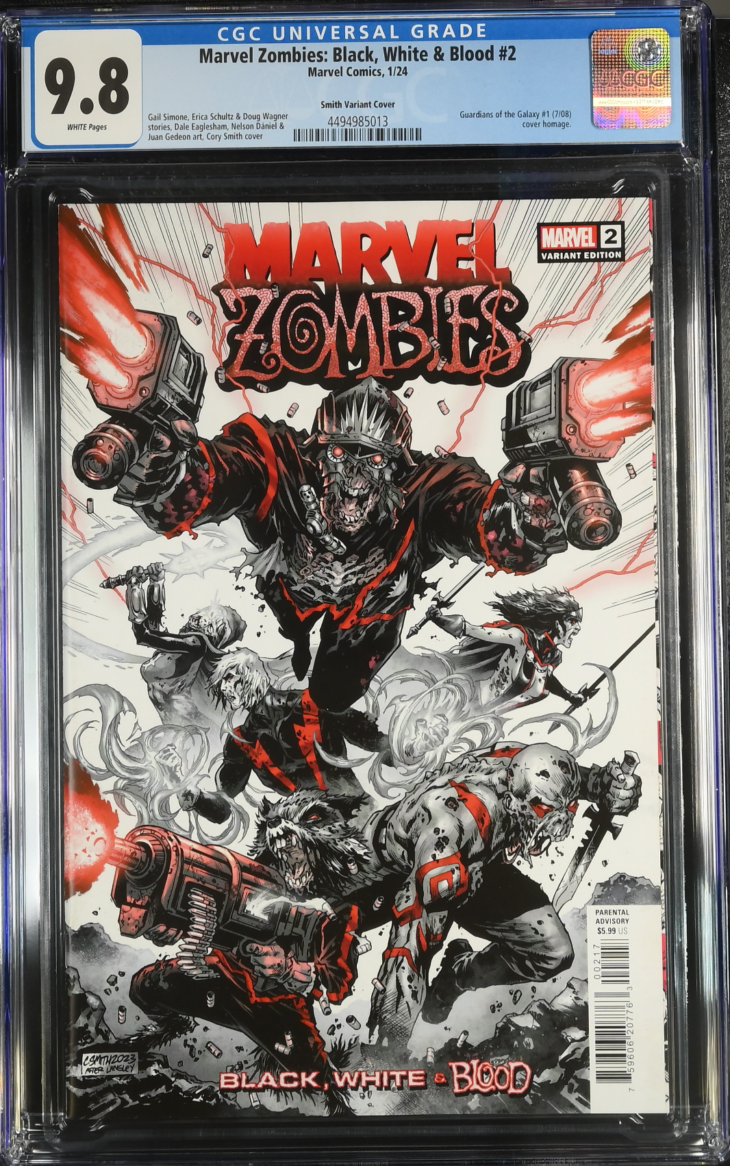 Marvel Zombies: Black, White & Blood #2 Smith 1:10 Retailer Incentive Variant CGC 9.8