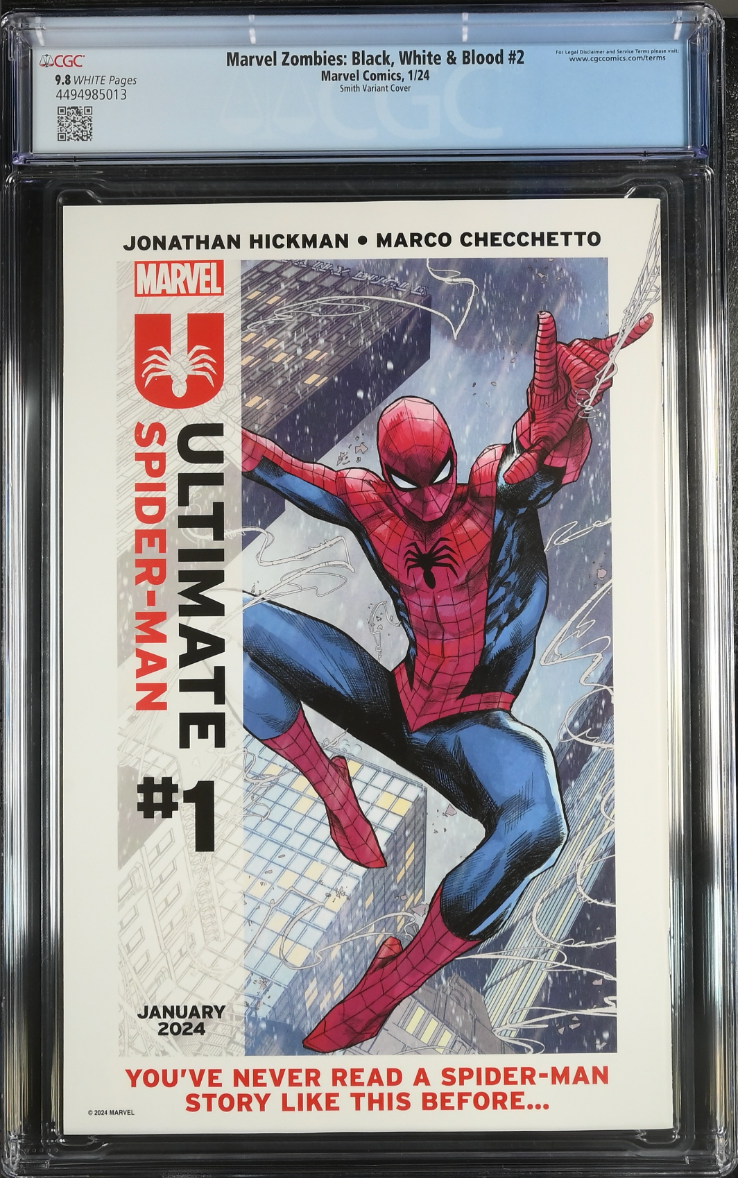 Marvel Zombies: Black, White & Blood #2 Smith 1:10 Retailer Incentive Variant CGC 9.8