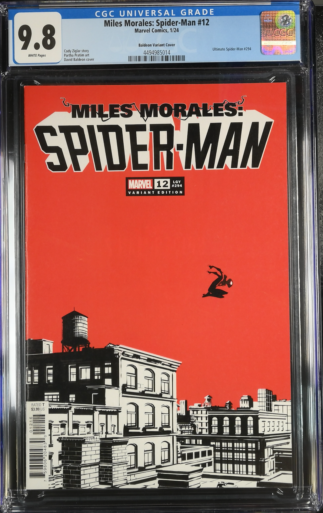 Miles Morales: Spider-Man #12 Baldeon 1:25 Retailer Incentive Variant CGC 9.8