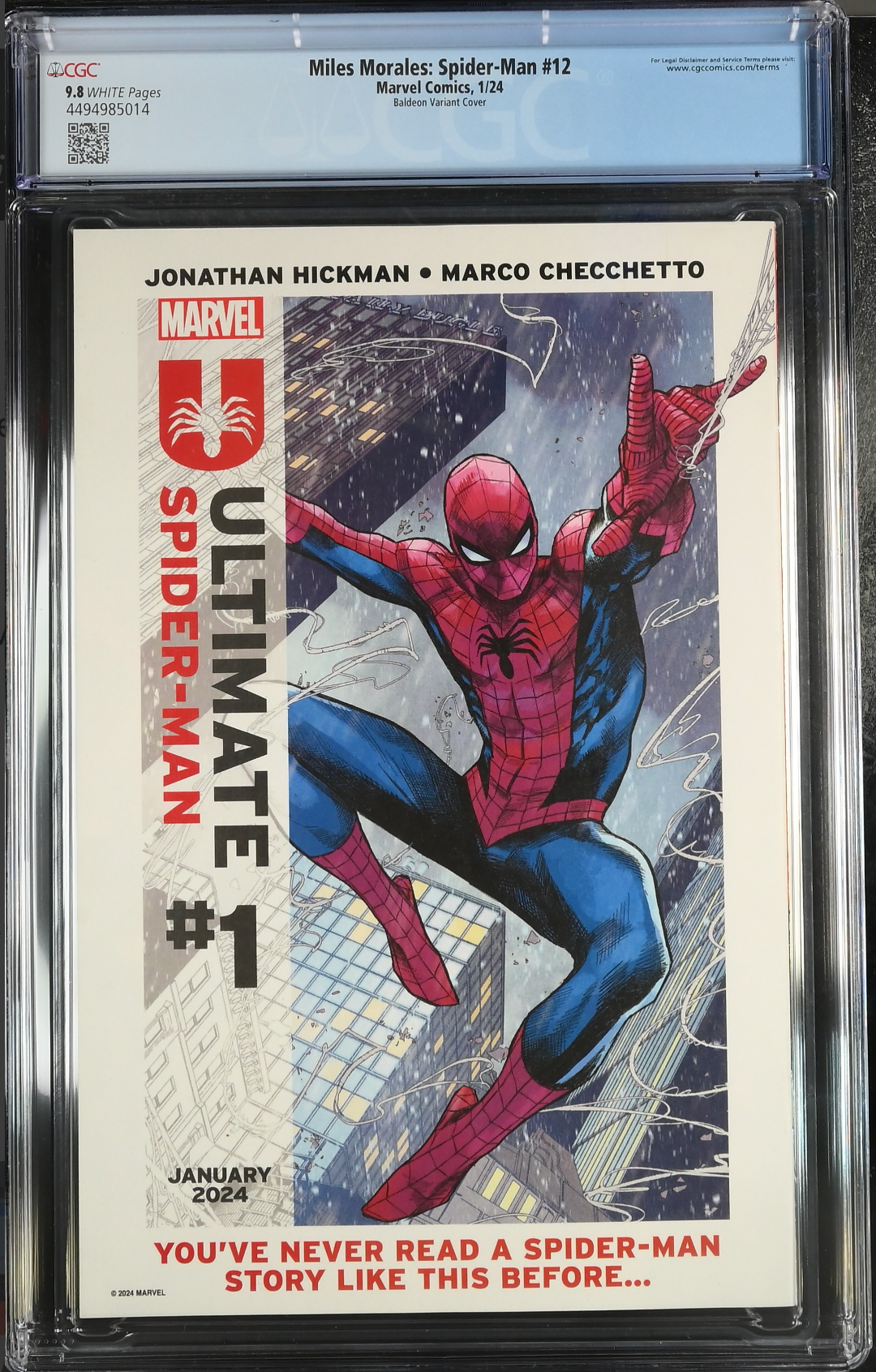 Miles Morales: Spider-Man #12 Baldeon 1:25 Retailer Incentive Variant CGC 9.8