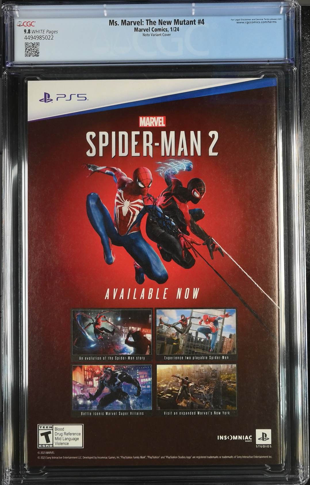 Ms. Marvel: The New Mutant #4 Noto Variant CGC 9.8