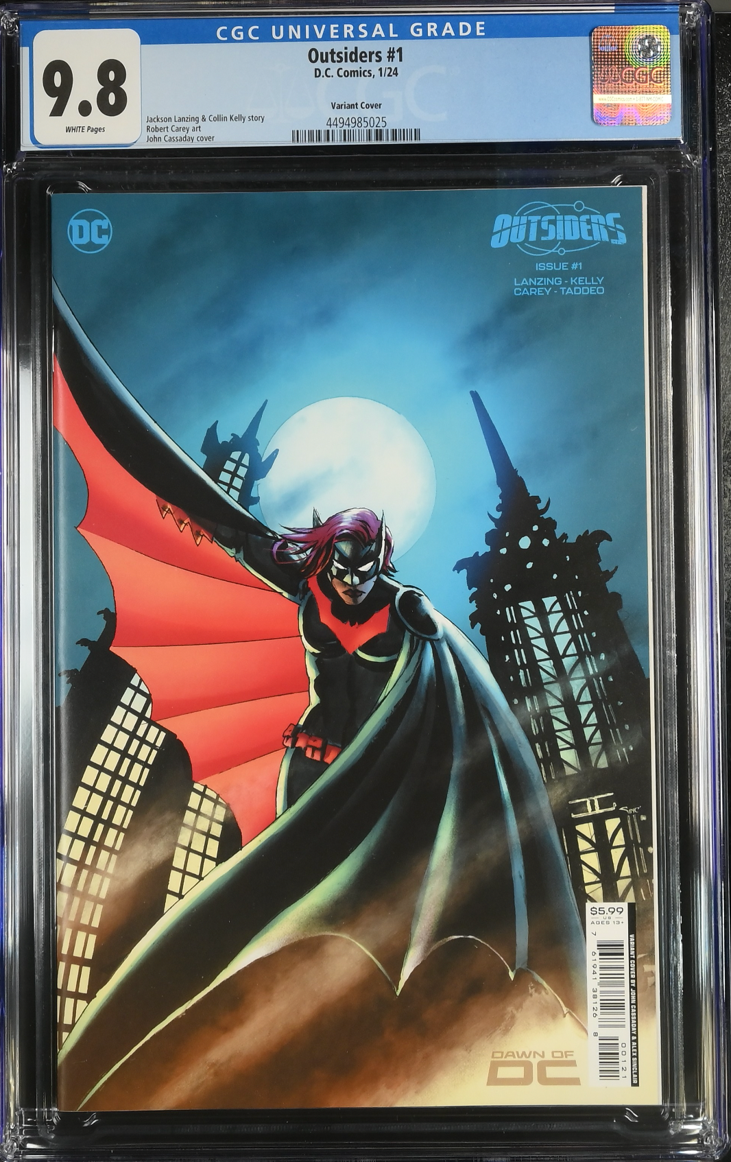 Outsiders #1 Cassaday Variant CGC 9.8