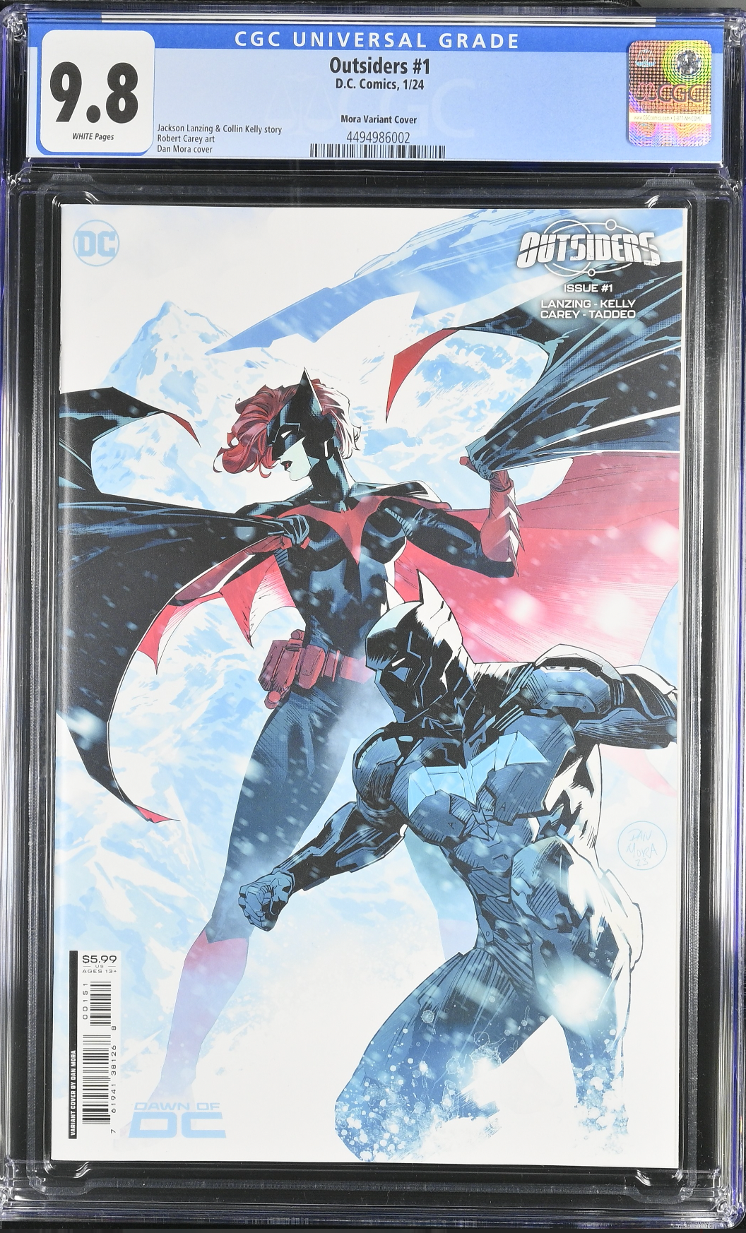 Outsiders #1 Mora Variant CGC 9.8